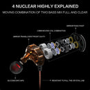 QKZ KD4 In-ear Four-unit Headphones Sports Music Headphones, Microphone Version (Red)