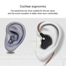 QKZ KD4 In-ear Four-unit Headphones Sports Music Headphones, Microphone Version (Red)