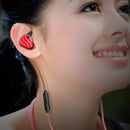 QKZ KD4 In-ear Four-unit Headphones Sports Music Headphones, Microphone Version (Red)