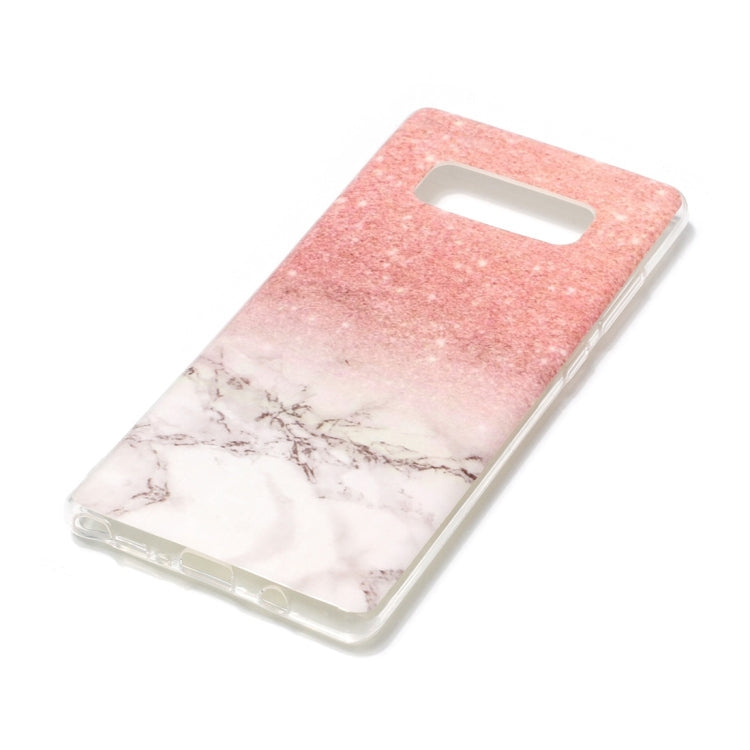 For Galaxy Note 8 Marble Pattern TPU Shockproof Protective Back Cover Case