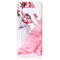 For Galaxy Note 8 Cherry Pink White Marble Pattern TPU Shockproof Protective Back Cover Case