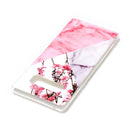 For Galaxy Note 8 Cherry Pink White Marble Pattern TPU Shockproof Protective Back Cover Case
