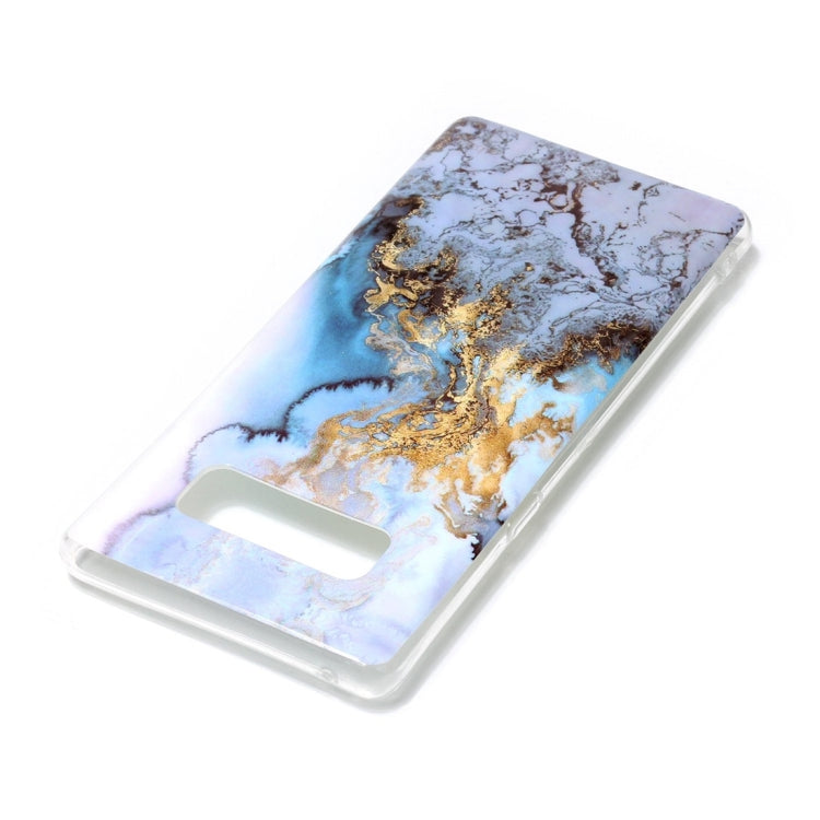 For Galaxy Note 8 Blue Marble Pattern TPU Shockproof Protective Back Cover Case