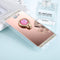 For Galaxy A5 (2017) Diamond Encrusted Electroplating Mirror Protective Cover Case with Ring Holder(Rose Gold)