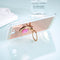 For Galaxy A5 (2017) Diamond Encrusted Electroplating Mirror Protective Cover Case with Ring Holder(Rose Gold)