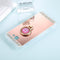 For Galaxy A5 (2017) Diamond Encrusted Electroplating Mirror Protective Cover Case with Ring Holder(Rose Gold)
