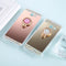 For Galaxy A5 (2017) Diamond Encrusted Electroplating Mirror Protective Cover Case with Ring Holder(Rose Gold)