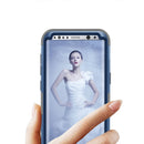 For Galaxy S8 Dropproof 3 in 1 Silicone sleeve for mobile phone (Dark Blue)