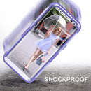 For Galaxy S8 Dropproof 3 in 1 Silicone sleeve for mobile phone (Purple)