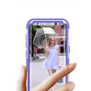 For Galaxy S8 Dropproof 3 in 1 Silicone sleeve for mobile phone (Purple)