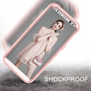 For Galaxy S8 Dropproof 3 in 1 Silicone sleeve for mobile phone (Rose Gold)