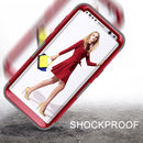 For Galaxy S8 Dropproof 3 in 1 Silicone sleeve for mobile phone (Red)