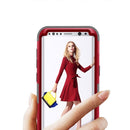 For Galaxy S8 Dropproof 3 in 1 Silicone sleeve for mobile phone (Red)