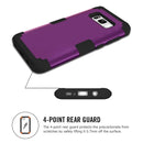 For Galaxy S8 Dropproof 3 in 1 Silicone sleeve for mobile phone (Brown)