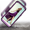 For Galaxy S8 Dropproof 3 in 1 Silicone sleeve for mobile phone (Brown)