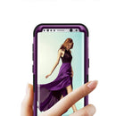For Galaxy S8 Dropproof 3 in 1 Silicone sleeve for mobile phone (Brown)