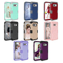 For Galaxy S8 Dropproof 3 in 1 Silicone sleeve for mobile phone (Dark Blue)