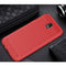 For Galaxy J530 / J5 Pro (EU Version) Brushed Texture Carbon Fiber Shockproof TPU Rugged Armor Protective Case(Red)