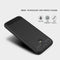 For Galaxy J530 / J5 Pro (EU Version) Brushed Texture Carbon Fiber Shockproof TPU Rugged Armor Protective Case(Red)