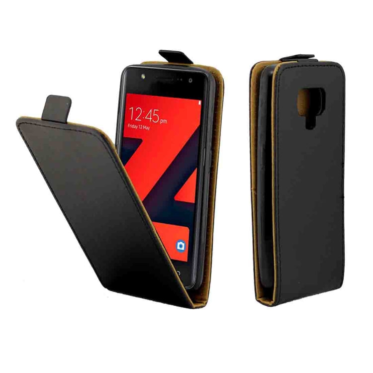 For Samsung Z4 Vertical Flip Leather Protective Back Cover Case with Card Slot(Black)