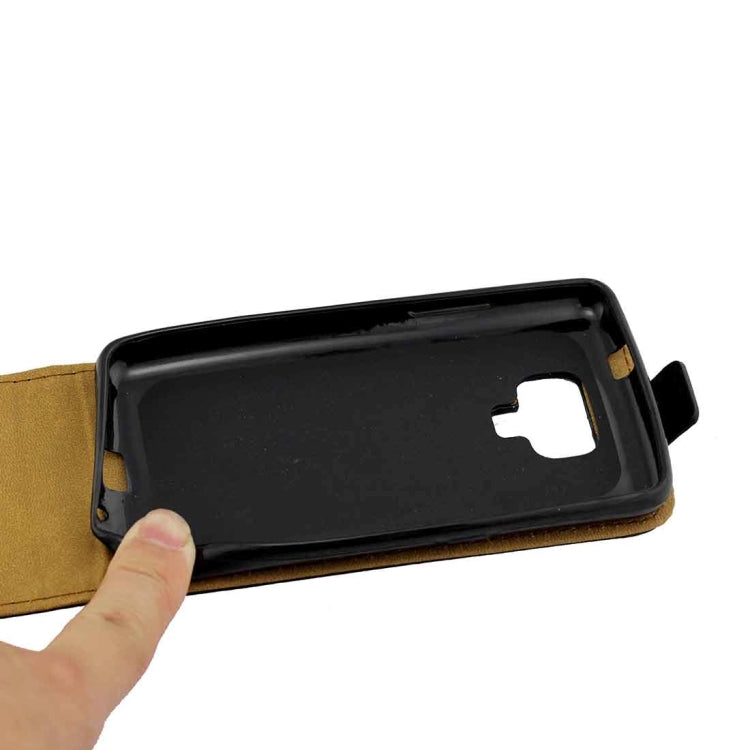 For Samsung Z4 Vertical Flip Leather Protective Back Cover Case with Card Slot(Black)