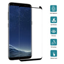Case Friendly Screen Curved Tempered Glass Film For Galaxy S8 / G950(Black)