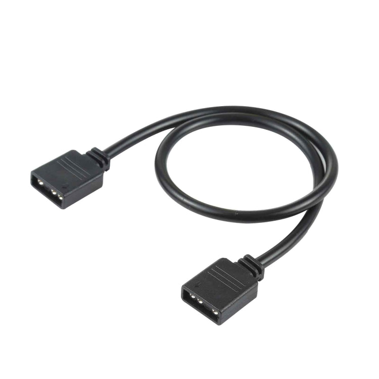 3 Pin 5V Motherboard AURA RGB PC Cooling Extension Cable for Asus, Length: 30cm (Black)