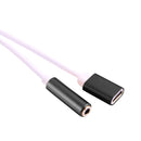 USB-C / Type-C Male to 3.5mm Female & Type-C Female Audio Adapter, For LG G6 / Huawei P10 & P10 Plus / Xiaomi Mi6 & Max 2 and other Smartphones(Black)