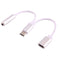 USB-C / Type-C Male to 3.5mm Female & Type-C Female Audio Adapter, For Huawei P10 & P10 Plus / Xiaomi Mi6 & Max 2 and other Smartphones(Silver)
