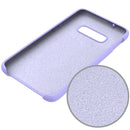 Shockproof Solid Color Liquid Silicone Case for Galaxy S10 (Purple)