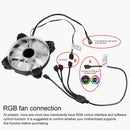 3 Pin 5V Motherboard AURA RGB PC Cooling Extension Cable for Asus, Length: 1m (Black)