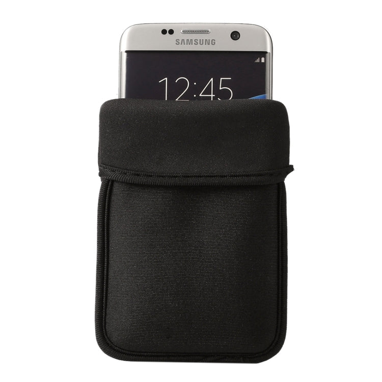 Neoprene Cell Phone Bag for Galaxy S9 / S8 / S7 Edge / G935 & S6 Edge / G925, Size:9.0*16.5cm(Black)