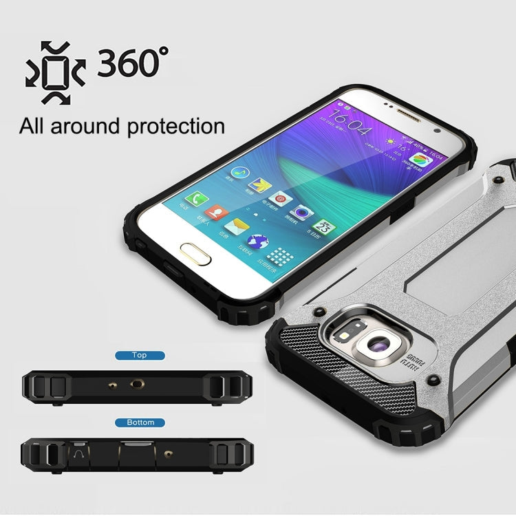 For Galaxy S6 / G920 Tough Armor TPU + PC Combination Case (Silver)