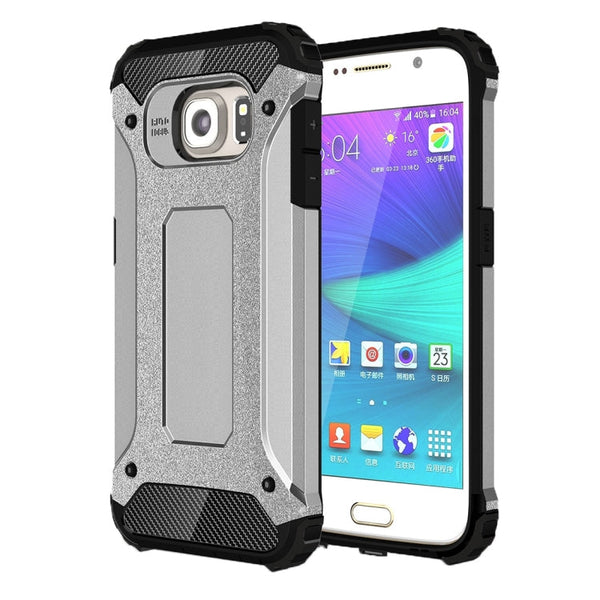 For Galaxy S6 / G920 Tough Armor TPU + PC Combination Case (Silver)