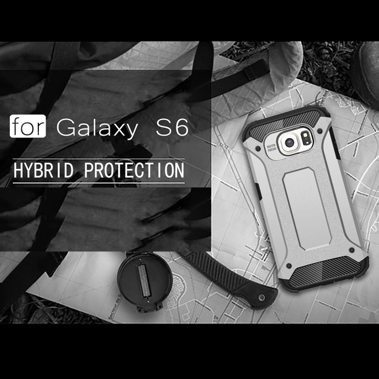For Galaxy S6 / G920 Tough Armor TPU + PC Combination Case (Silver)