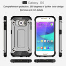 For Galaxy S6 / G920 Tough Armor TPU + PC Combination Case (Silver)