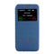 For Galaxy S7 Edge / G935 Horizontal Flip Leather Case with Holder & Call Display ID (Blue)