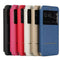 For Galaxy S7 Edge / G935 Horizontal Flip Leather Case with Holder & Call Display ID (Blue)