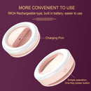 RK34 Rechargeable Beauty Selfie Light Selfie Clip Flash Fill Light (Pink)