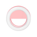 RK14 Anchor Beauty Artifact 3 Levels of Brightness Selfie Flash Light with 33 LED Lights, For iPhone, Galaxy, Huawei, Xiaomi, LG, HTC and Other Smart Phones(Pink)