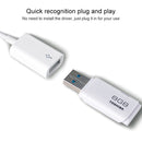 20cm Micro USB to Dual OTG Ports Cable