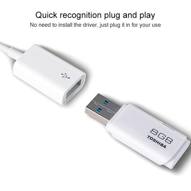 20cm Micro USB to Dual OTG Ports Cable