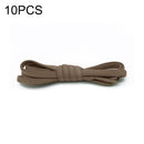 10 PCS Stretch Spandex Non Binding Elastic Shoe Laces (Brown)