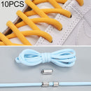 10 Pairs Elastic Metal Buckle without Tying Shoelaces(Pink Blue)