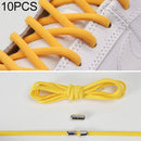 10 Pairs Elastic Metal Buckle without Tying Shoelaces(Yellow)