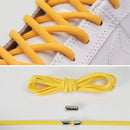 10 Pairs Elastic Metal Buckle without Tying Shoelaces(Yellow)