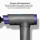 Fitness Mini Body Massage Band Massage Guns Portable USB Rechargeable Deep Tissue Muscle Massager With 8 Massage Heads & Portable Storage Bag, Specifications: Touch Screen(Black)