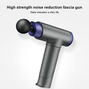 Fitness Mini Body Massage Band Massage Guns Portable USB Rechargeable Deep Tissue Muscle Massager With 8 Massage Heads & Portable Storage Bag, Specifications: Touch Screen(Black)