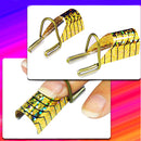 10pcs Golden UV Gel Acrylic Nail Art Tips Extension Tool