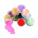 12 Colors Nail Art Tips Acrylic 3D UV Gel Powder Dust